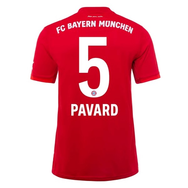 Camiseta Bayern Munich NO.5 Pavard 1ª Kit 2019 2020 Rojo